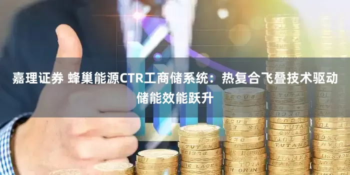 嘉理证券 蜂巢能源CTR工商储系统：热复合飞叠技术驱动储能效能跃升