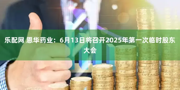 乐配网 恩华药业：6月13日将召开2025年第一次临时股东大会